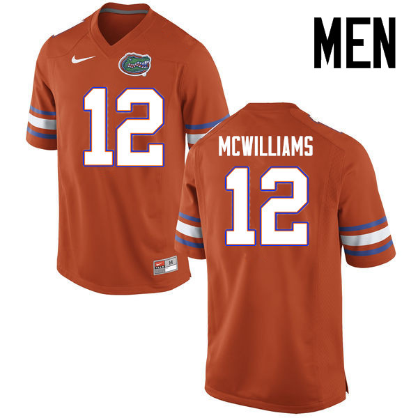 Men Florida Gators #12 C.J. McWilliams College Football Jerseys Sale-Orange - Click Image to Close